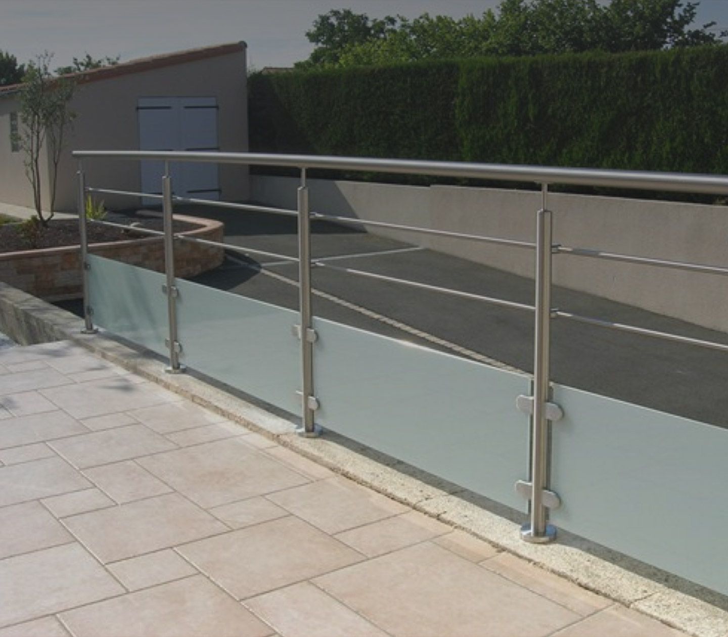 Escamétal - Garde-corps - Garde-corps verre et lisses en kit