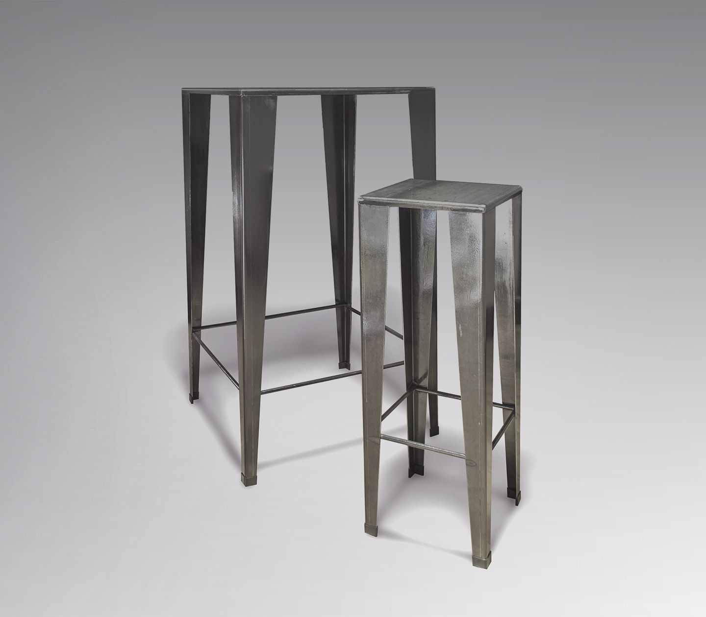Escamétal - Mobilier sur mesure - Tabouret et mange-debout Gallien