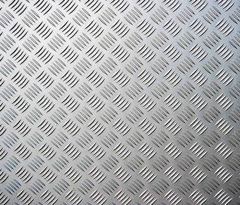 Escamétal - Accessoires et décorations - Crédence en tôle d'aluminium larmée inox