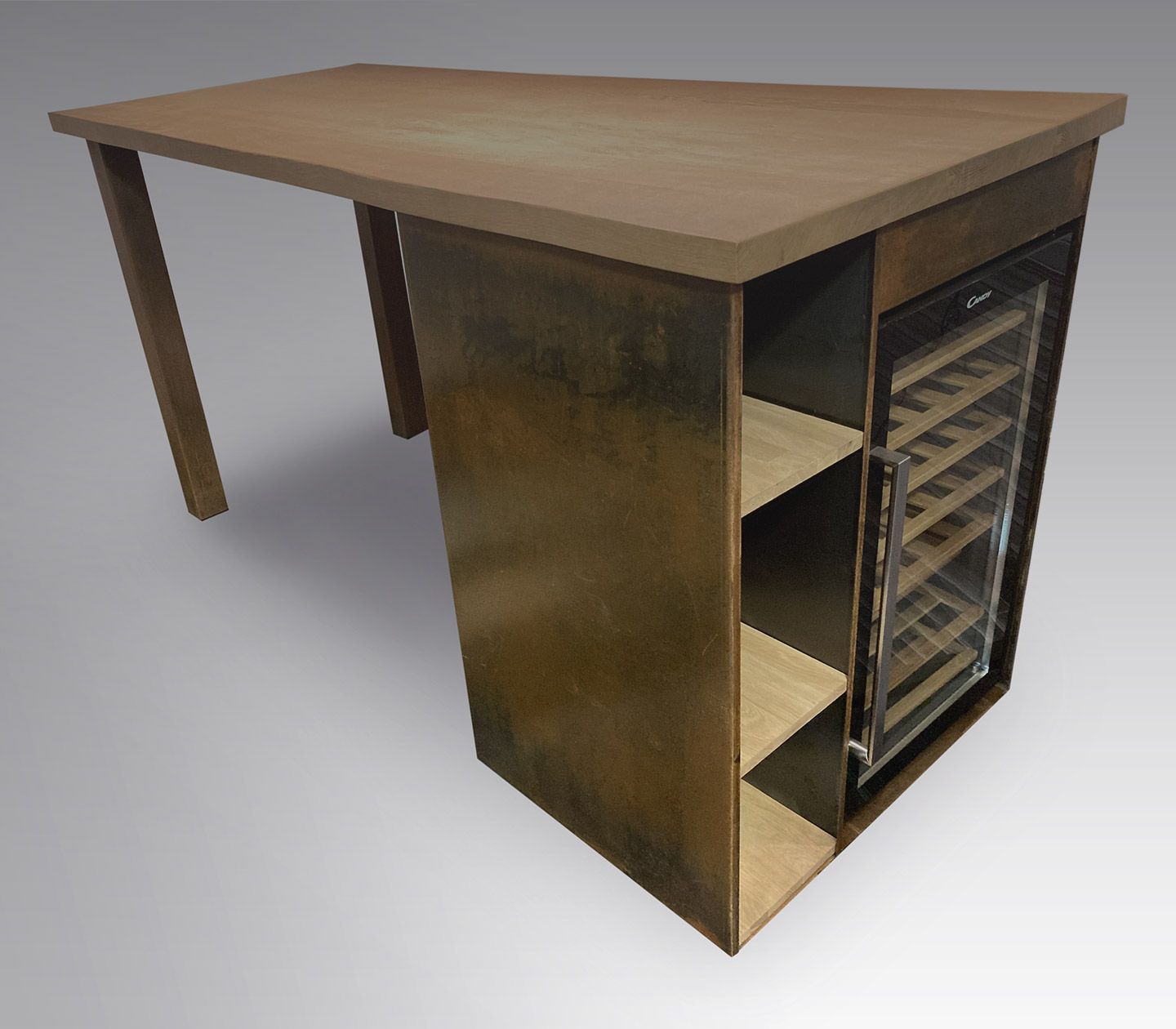 Escamétal - Mobilier sur mesure - Ilôt central Bacchus