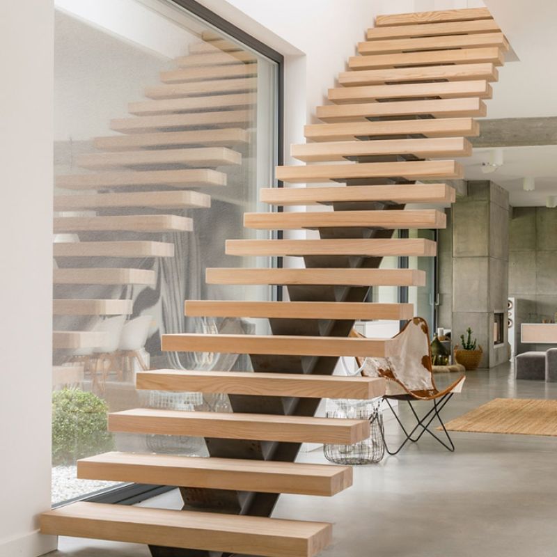Escamétal - Escaliers sur mesure - Escalier à limon central