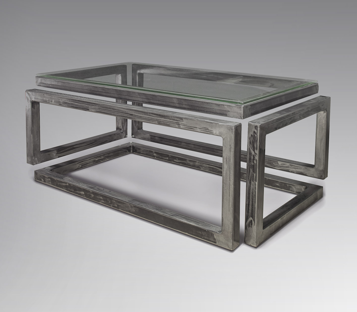 Escamétal - Mobilier sur mesure - Table basse Infini Upi