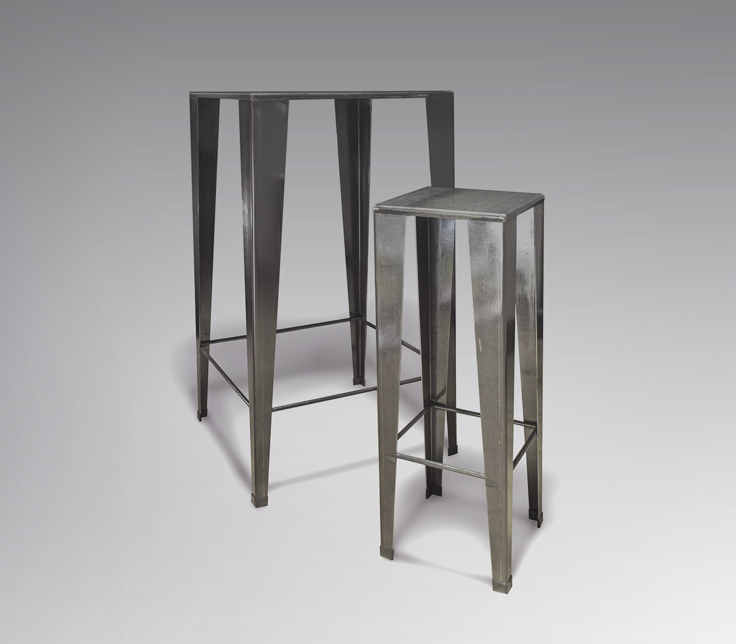 Escamétal - Mobilier sur mesure - Tabouret et mange-debout Gallien