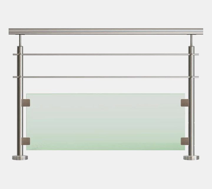 Escam&eacute;tal - Garde-corps - Garde-corps verre et lisses en kit