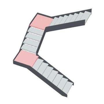 Escam&eacute;tal - Lexique de l'escalier - Palier de repos