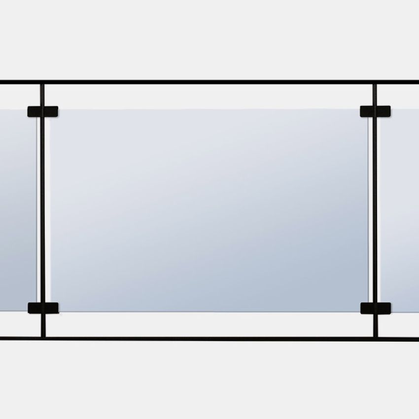 Escam&eacute;tal - Garde-corps - Garde-corps sur mesure avec remplissage en verre