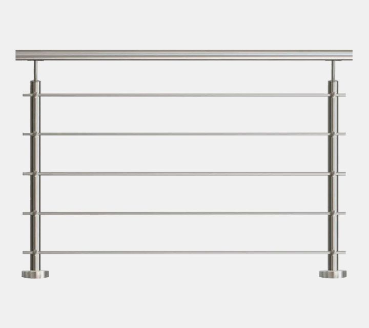Escam&eacute;tal - Garde-corps - Garde-corps inox &agrave; 5 lisses en kit