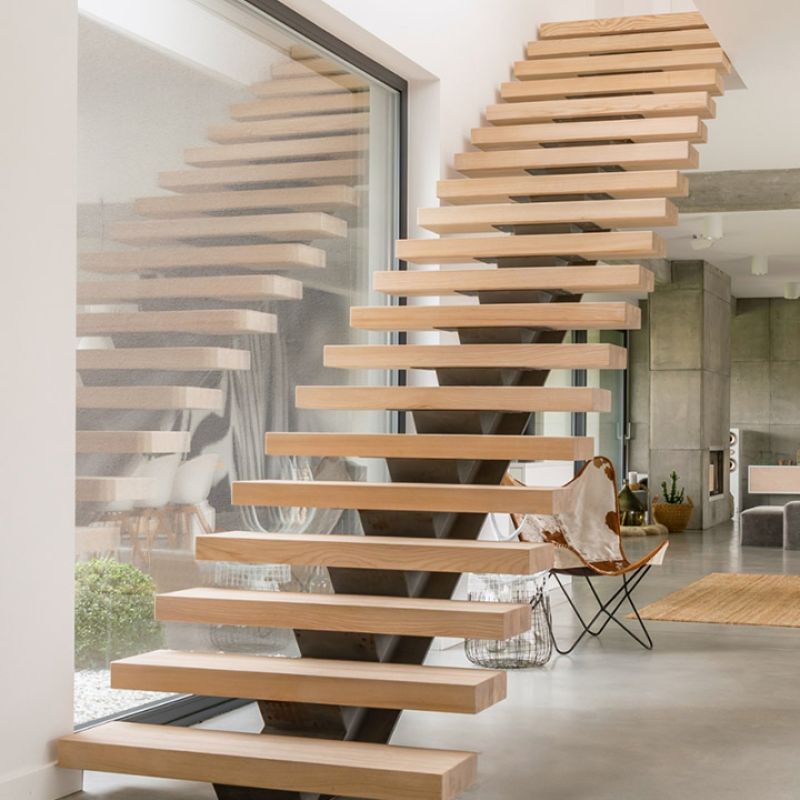 Escamétal - Escaliers sur mesure - Escalier à limon central