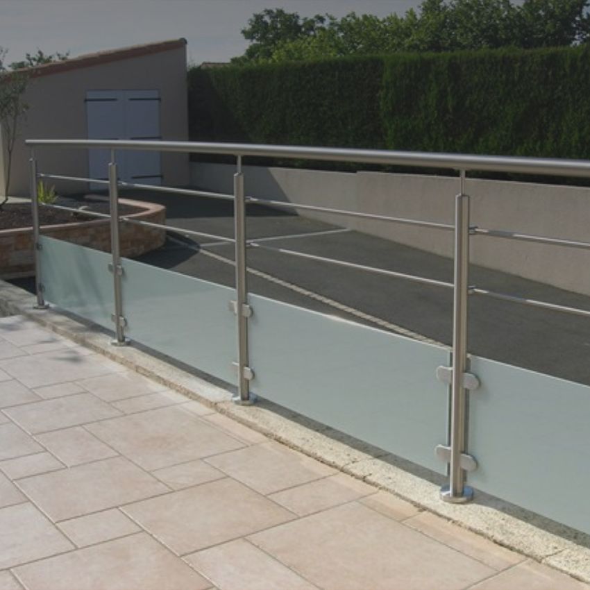 Escam&eacute;tal - Garde-corps - Garde-corps verre et lisses en kit